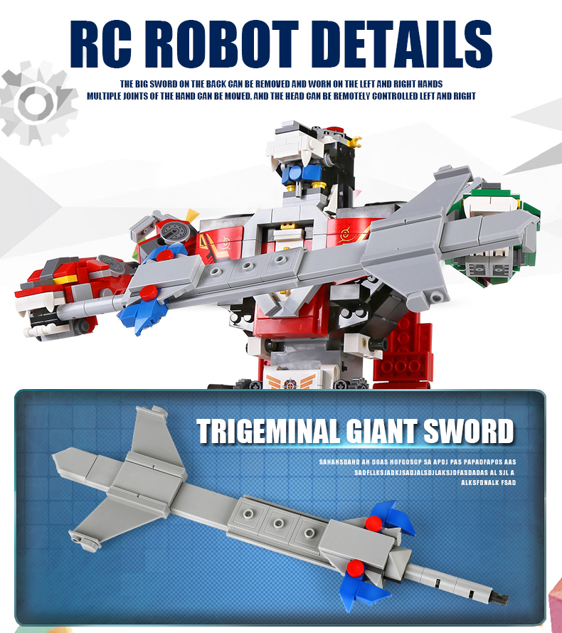 MOULD KING 15037 Remote control version of beast robot Building Blocks Toy Set
