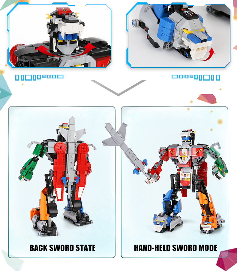 MOULD KING 15037 Remote control version of beast robot Building Blocks Toy Set