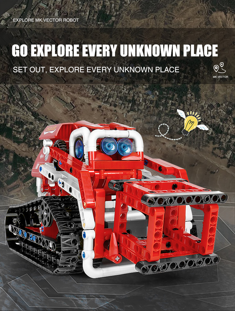 Mould King 15048 App Rc contrôle Exploration voiture blocs de construction ensemble de jouets