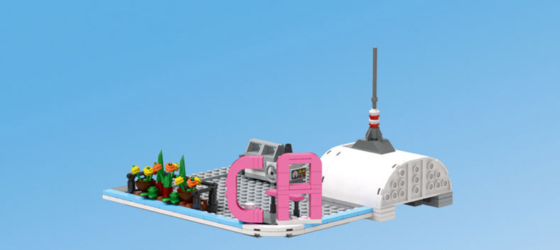 MOULD KING 16001 California Downtown Diner Restaurant by dagupa Building Blocks Toy Set