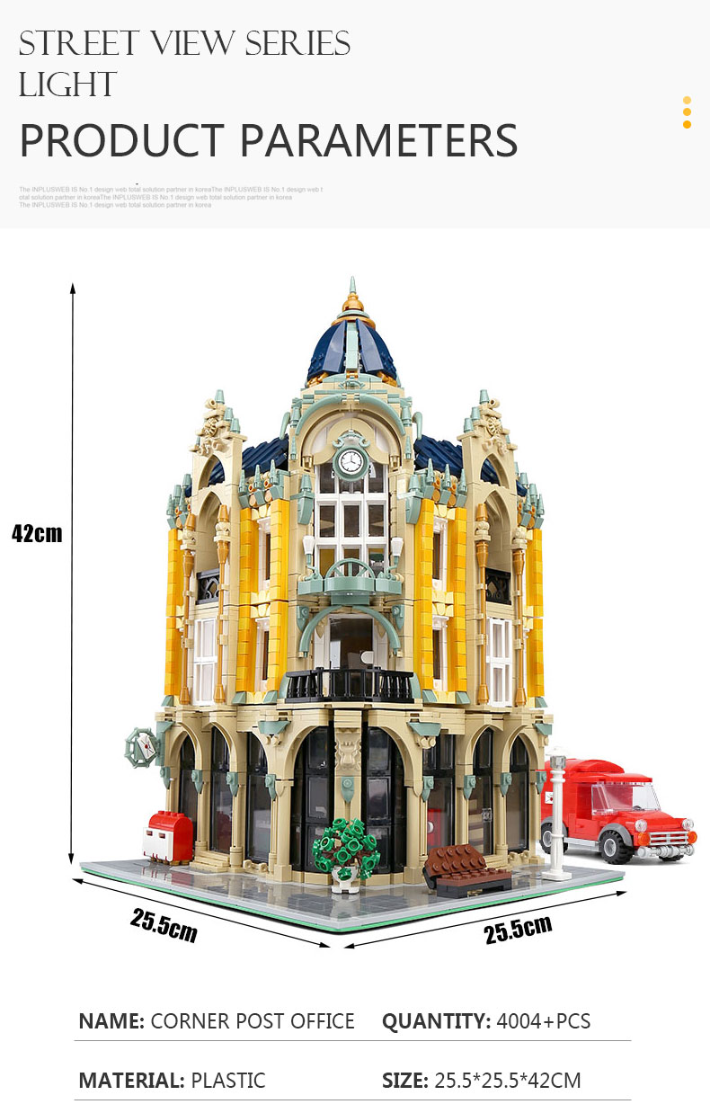 MOLD KING 16010 Ecke Post Building Blocks Toy Set