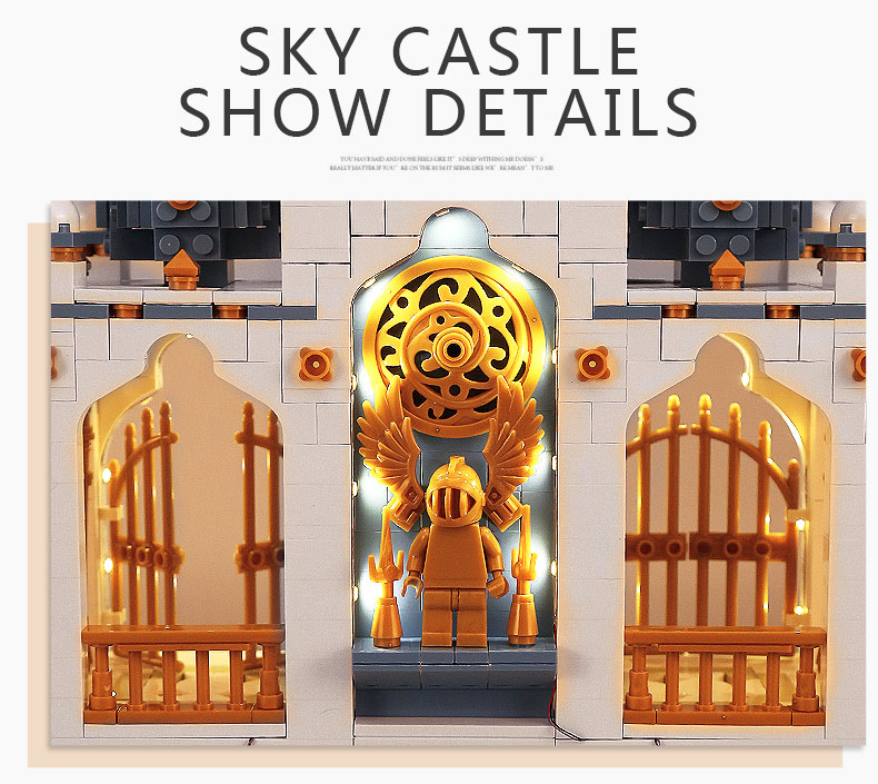 MOULD KING 16015  Sky Castle Building Blocks Toy Set