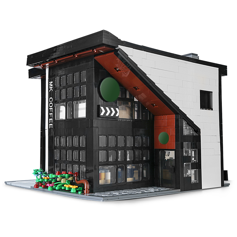 MOULD KING 16036 Modern Cafe Modular Building Blocks Toy Set