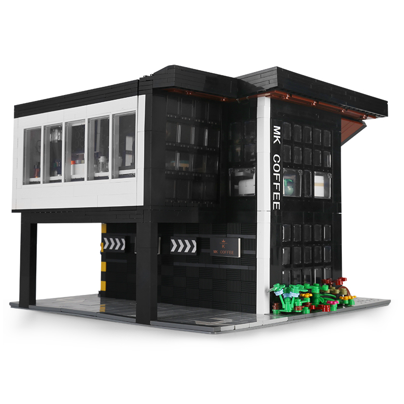 MOULD KING 16036 Modern Cafe Modular Building Blocks Toy Set