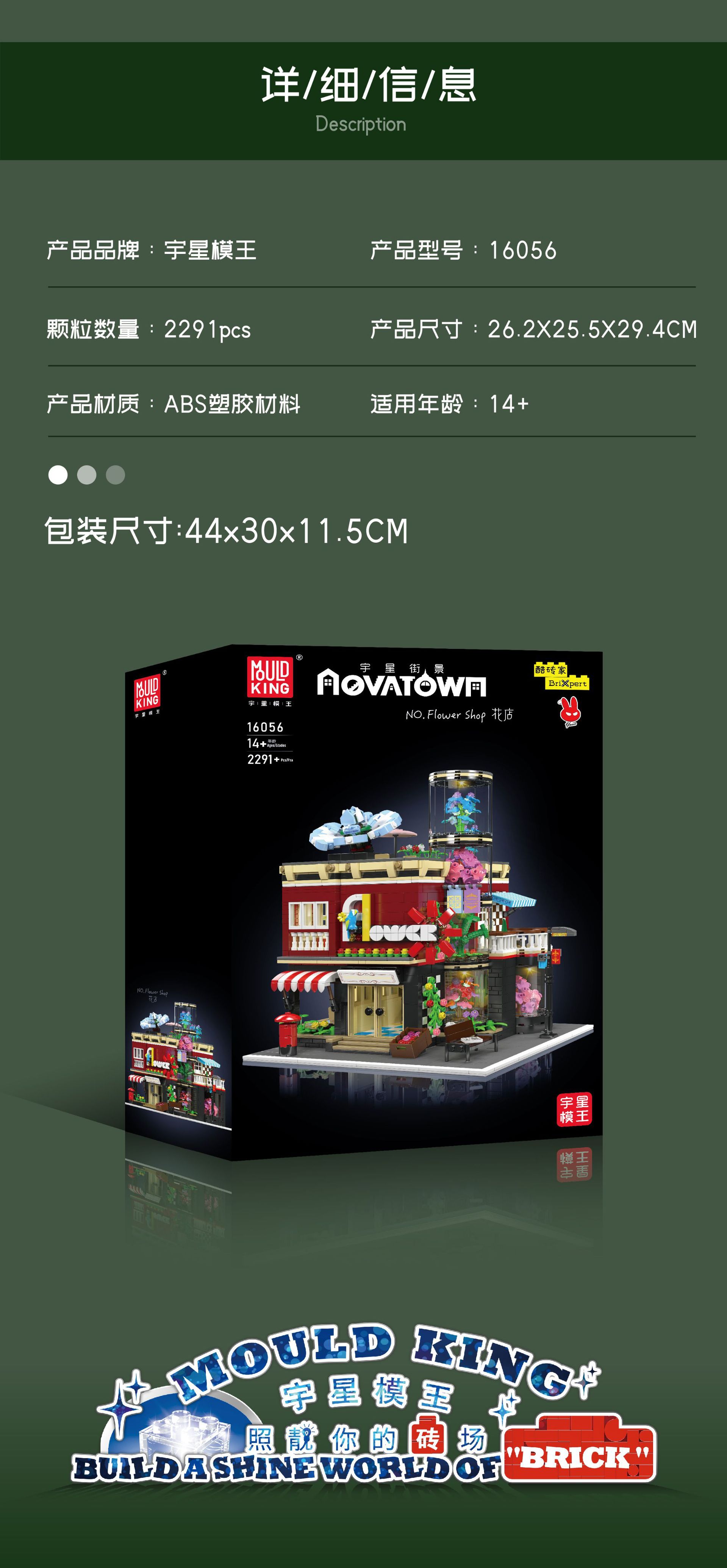 Mould King 16056 Flower Shop Building Blocks Toy set
