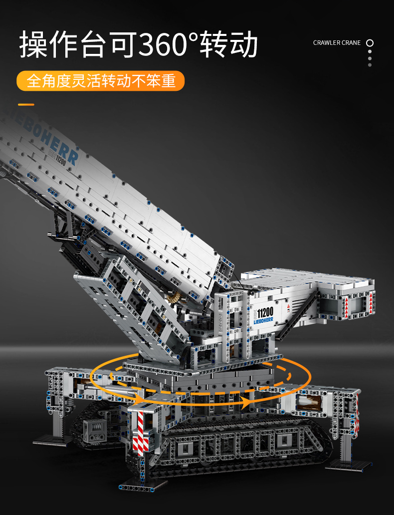 FORMKÖNIG 17002 Liebherr LTR 11200 Kranbausteine Spielzeugset