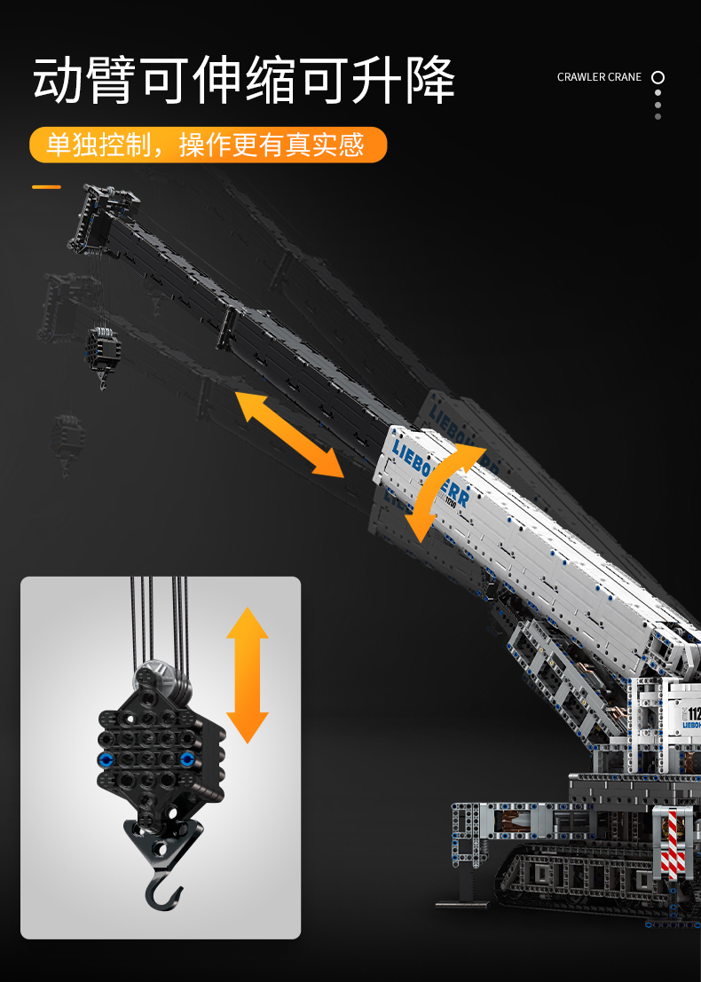 FORMKÖNIG 17002 Liebherr LTR 11200 Kranbausteine Spielzeugset