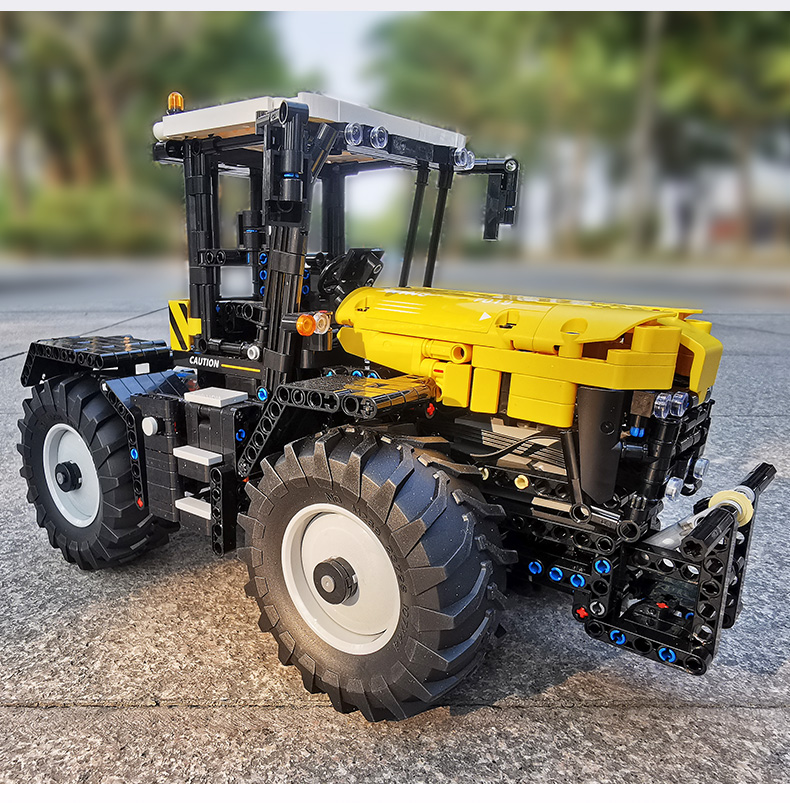 MOLD KING 17019 Juego de juguetes de bloques de construcción de tractor de alta velocidad