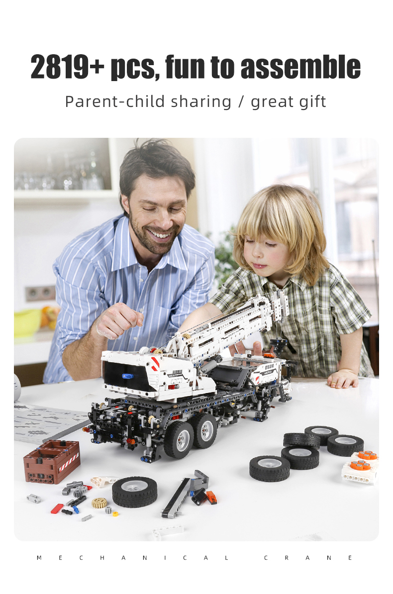 MOLD KING 17034 Engineering Series Engineering Crane Building Blocks Spielzeugset