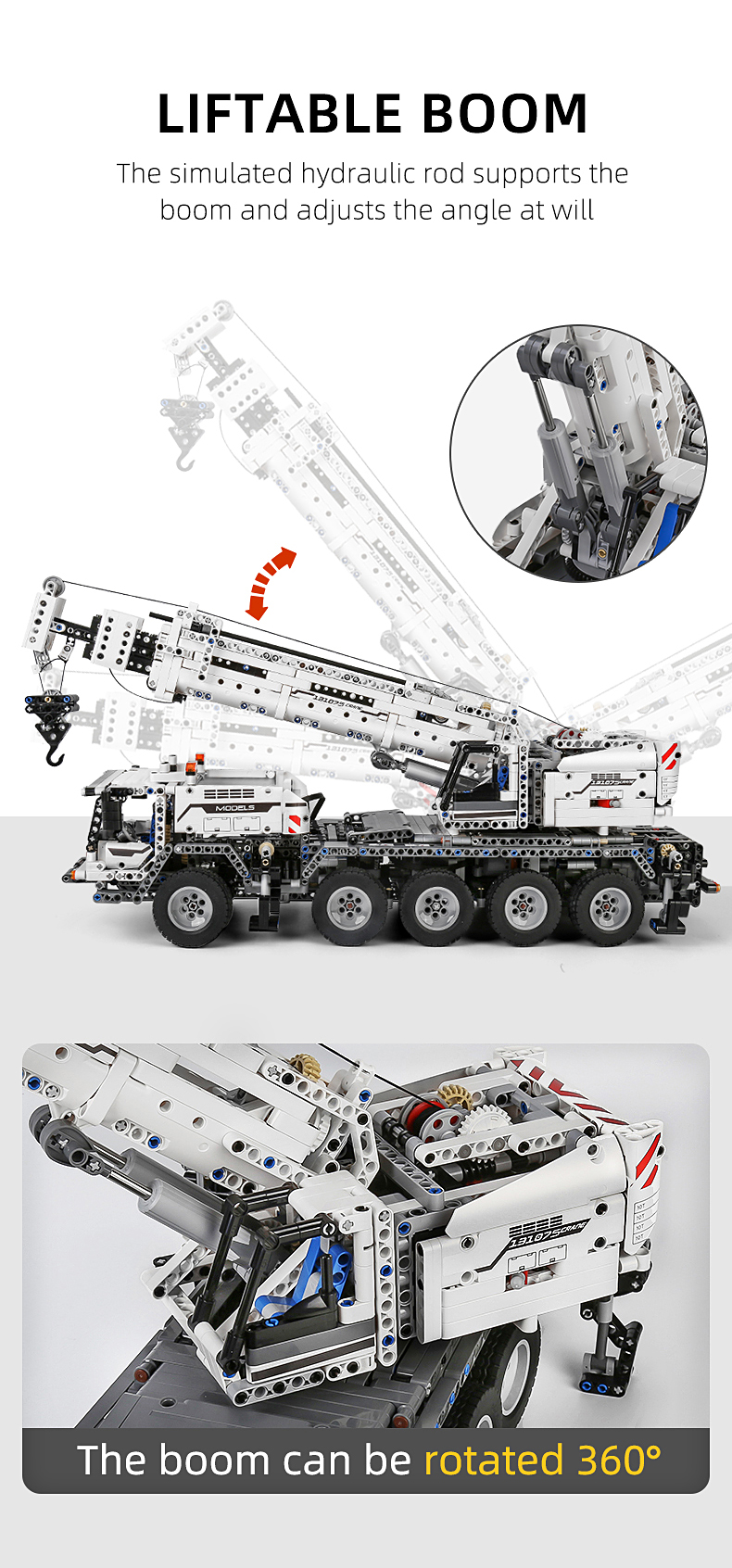 MOLD KING 17034 Engineering Series Engineering Crane Building Blocks Spielzeugset