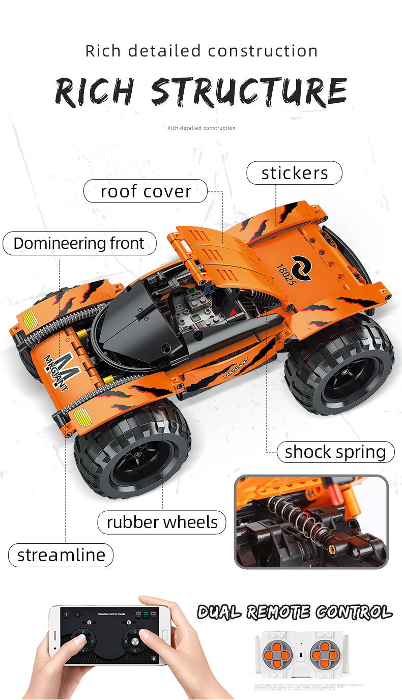 MOULD KING 18025 RC MK Giant Building Blocks Toy Set
