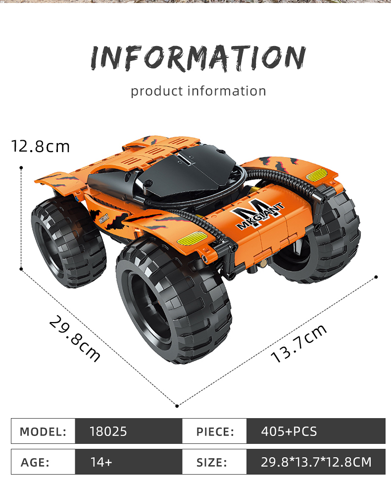 MOULD KING 18025 RC MK Giant Building Blocks Toy Set
