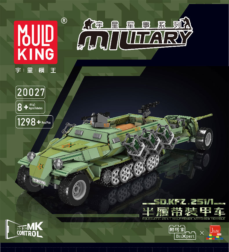 Mould King 20027 SD.KFZ.251/1 blocs de construction ensemble de jouets