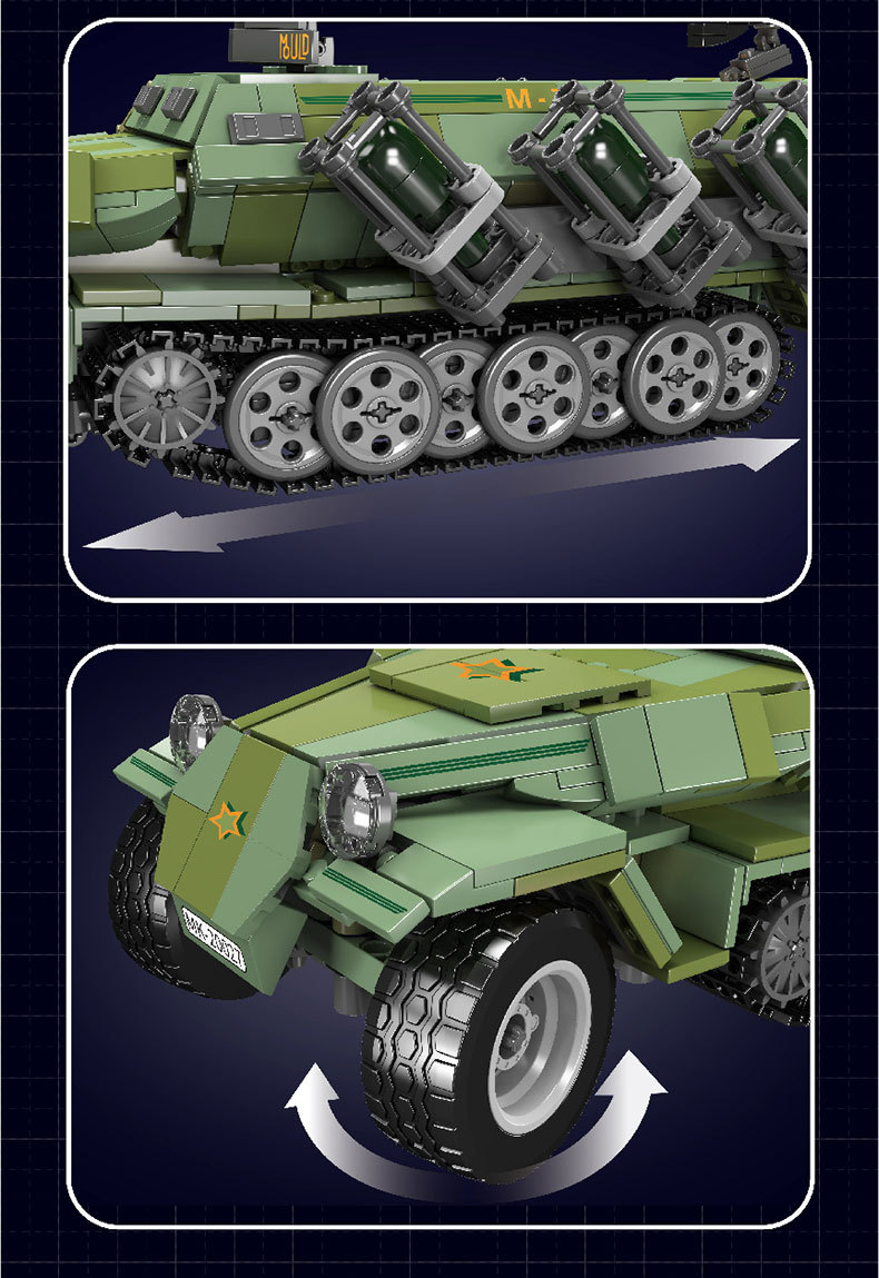 Mould King 20027 SD.KFZ.251/1 Building Blocks Toy set