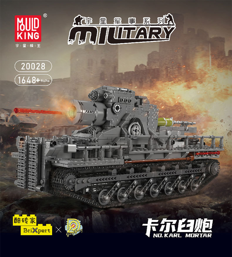 Juego de bloques de construcción de mortero Karl Mould King 20028