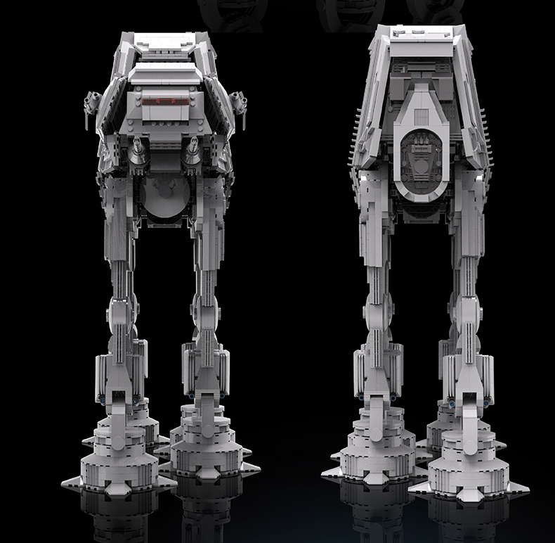 MOLD KING 21015 전동 UCS AT-AT 워커 빌딩 블록 장난감 세트