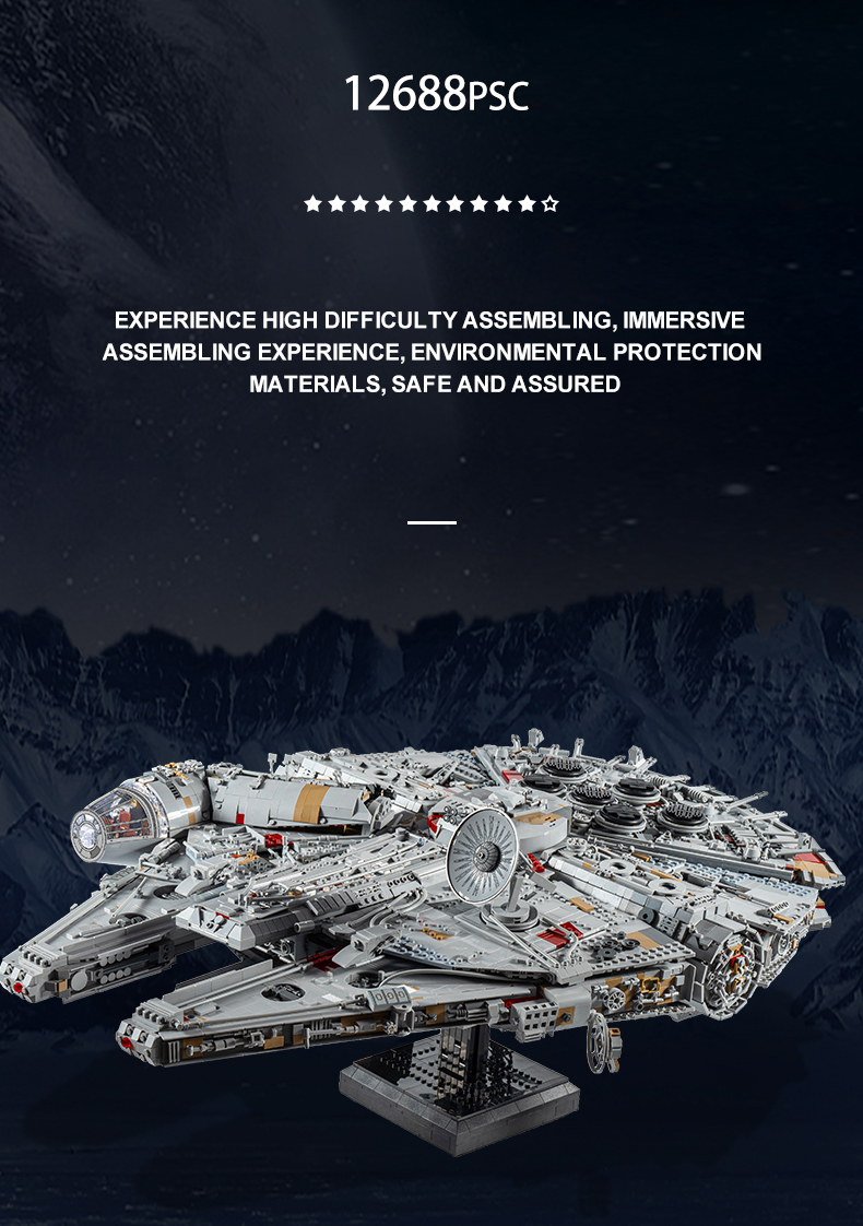 MOULD KING 21026 Star Wars Series Millennium Falcon Building Block Toy Set