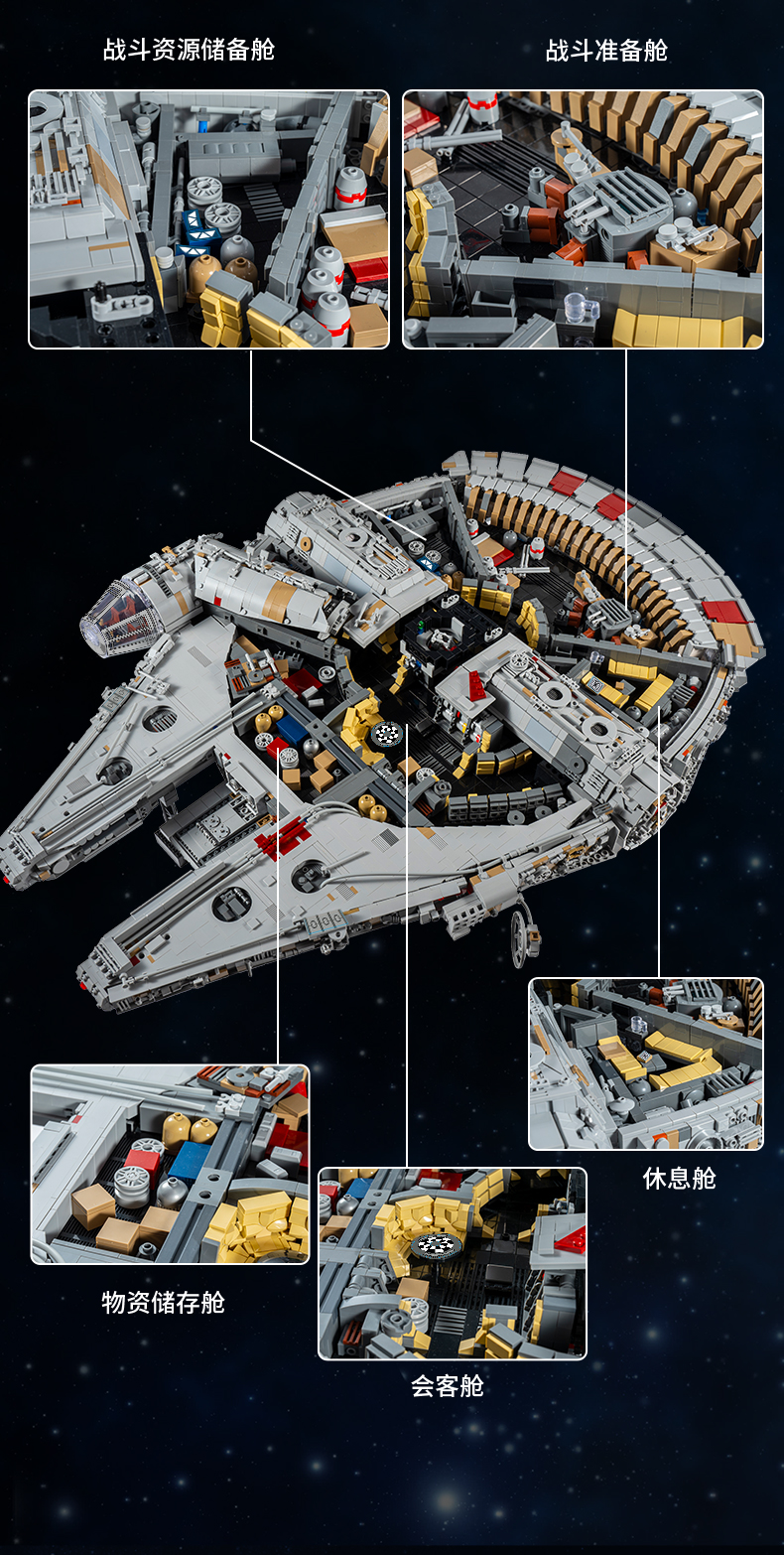 Mould king millennium falcon top