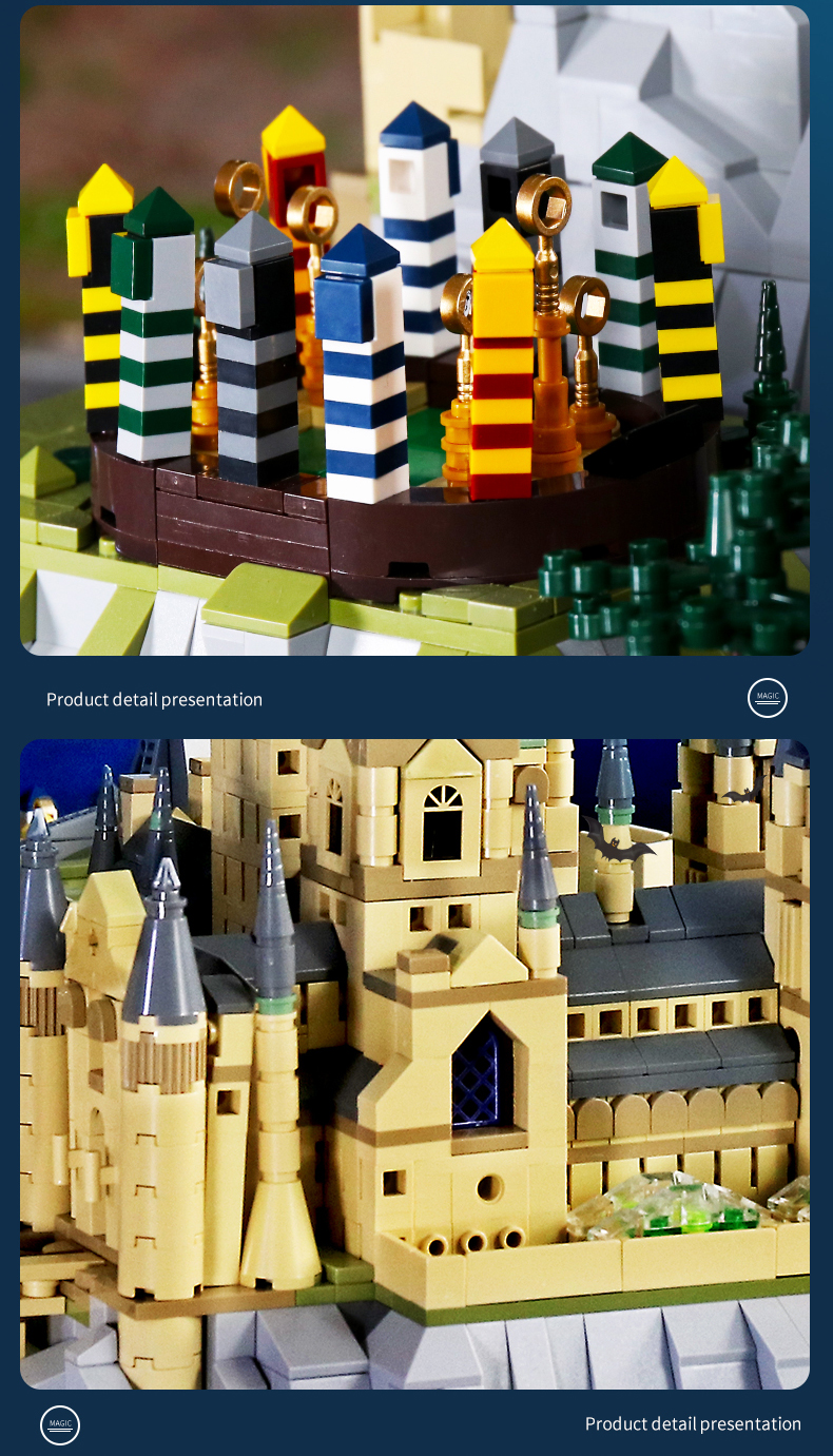 MOULD KING 22004 Hogwarts School of Witchcraft and Wizardry Building Blocks Toy Set