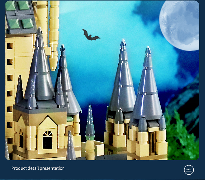 MOLD KING 22004 Hogwarts Schule für Hexerei und Zauberei Bausteine Spielzeugset