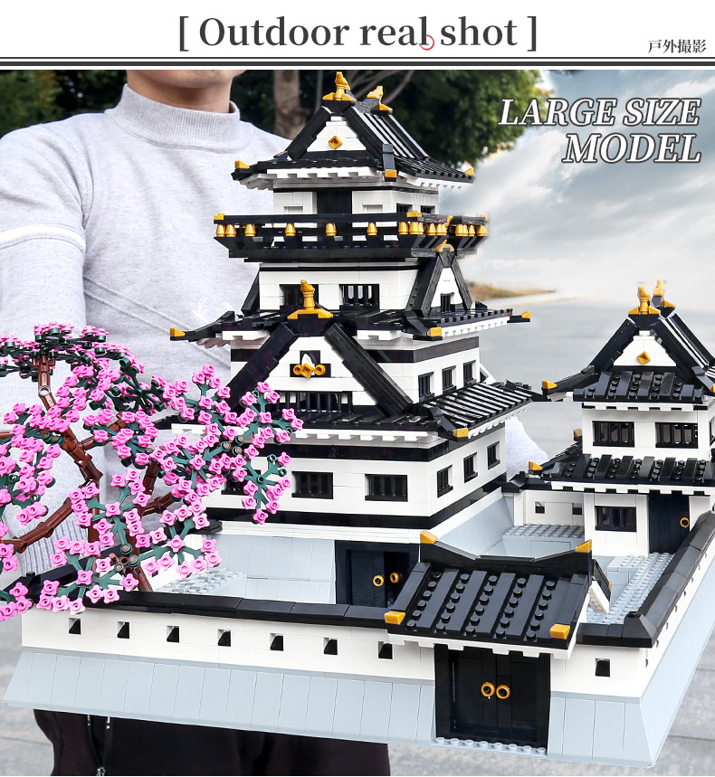 MOLD KING 22006 Berühmte Serie Himeji Castle Building Blocks Toy Set