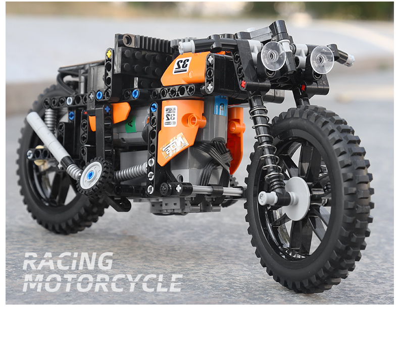 MOULD KING 23005 Motorcycle Series Racing Motorcycle Building Blocks Toy Set