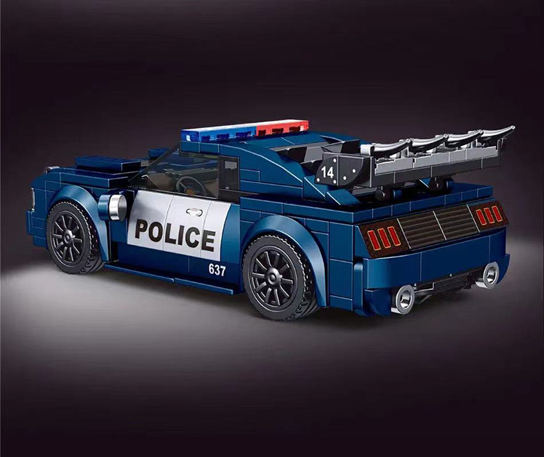 MOULD KING 27002 Technology Series Mechanical Roadblock Police Car Building Block Toy Set