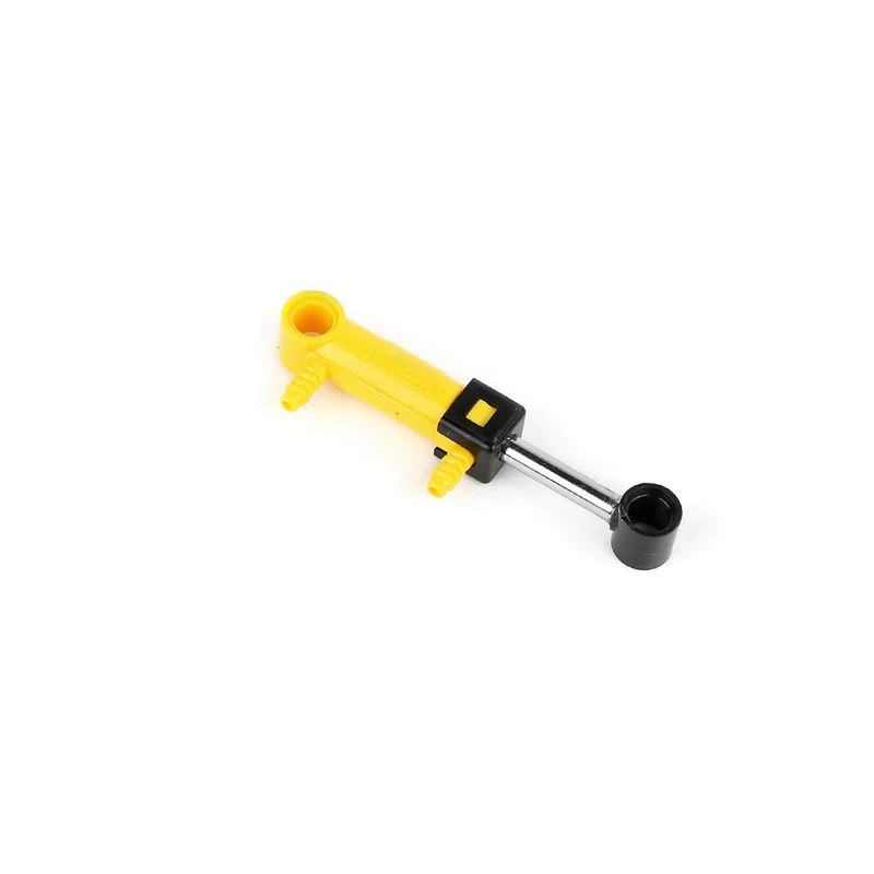 Mould King M00008 Pneumatic Pump Cylinder Yellow with 2 Inlets