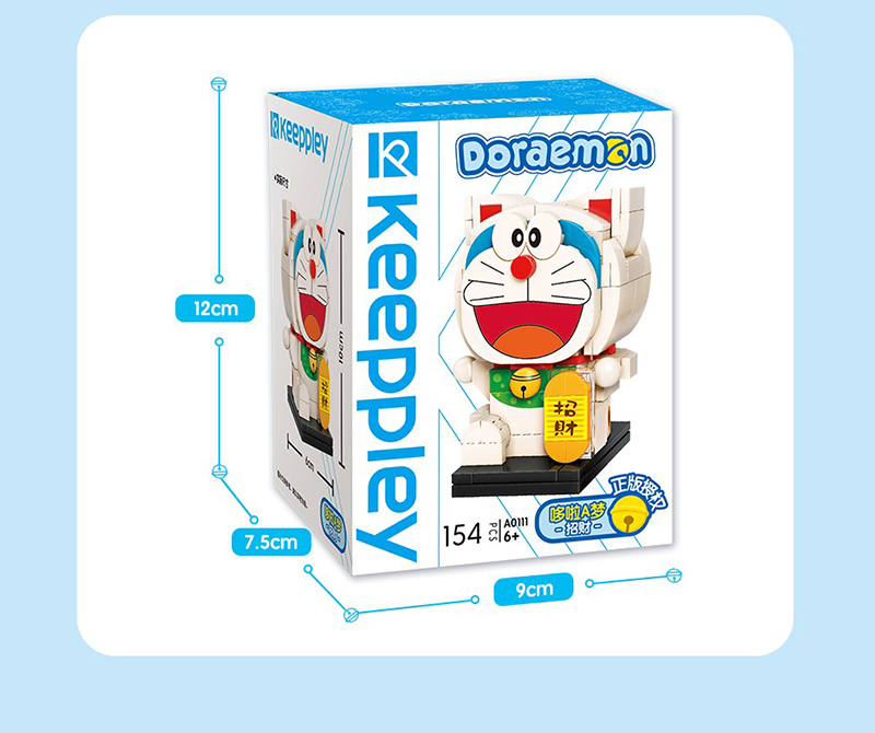 Keeppley Doraemon A0111 Lucky QMAN  Building Blocks Toy Set