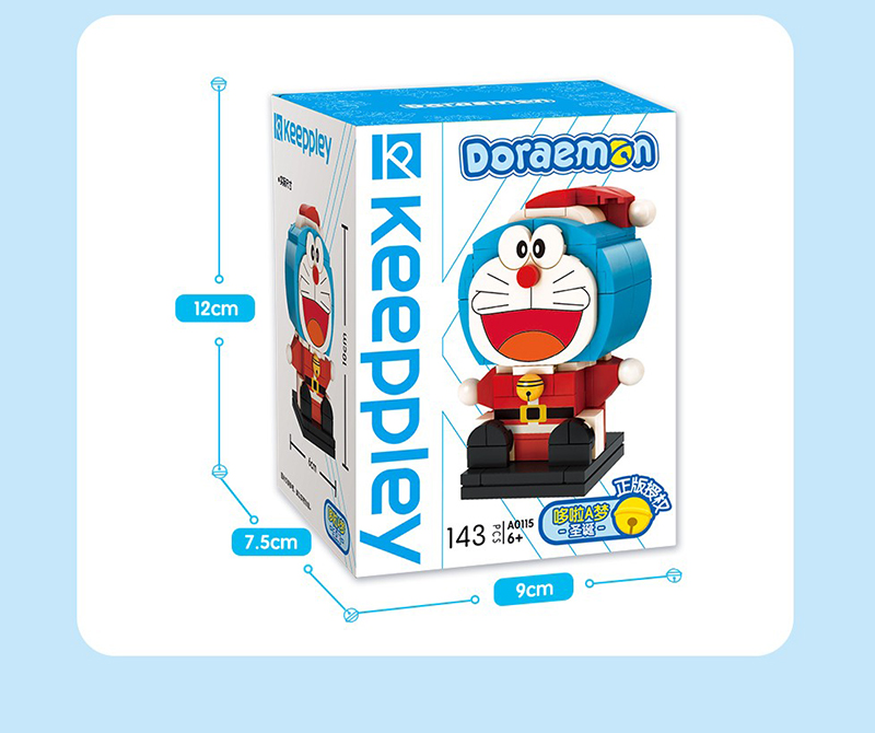 Keeppley Doraemon A0115 Chrismas QMAN Building Blocks Toy Set