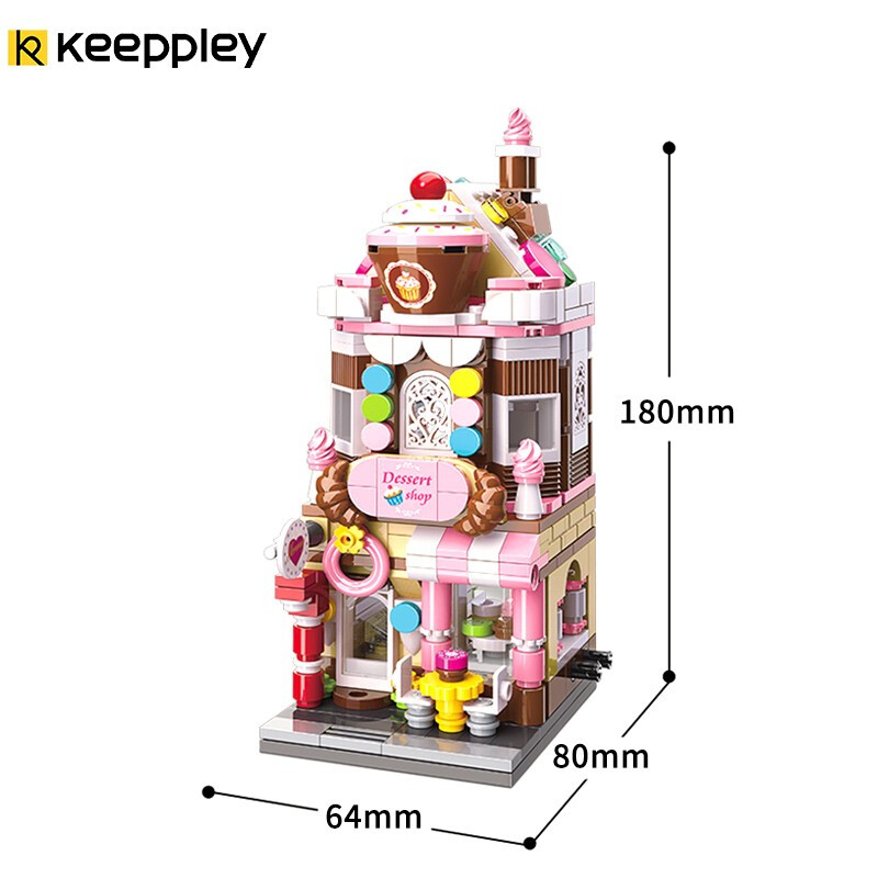 Keeppley House C0101 Desserthaus QMAN Bausteine Spielzeugset