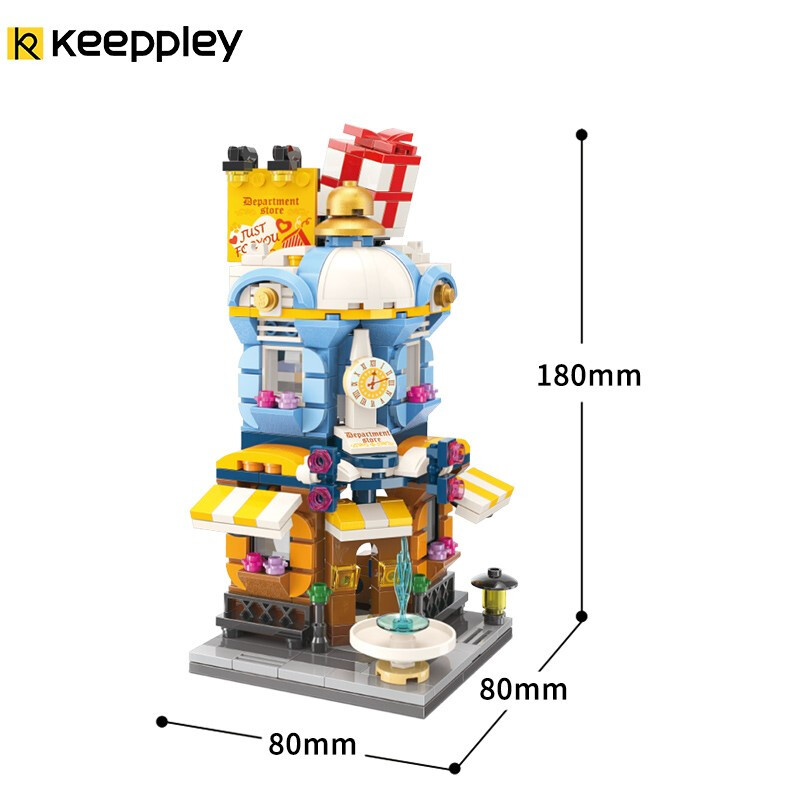 Keeppley House C0105 패션 백화점 QMAN 빌딩 블록 장난감 세트