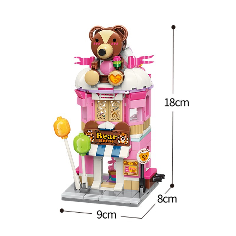 Keeppley House C0109 Bear Theme House QMAN  Building Blocks Toy Set