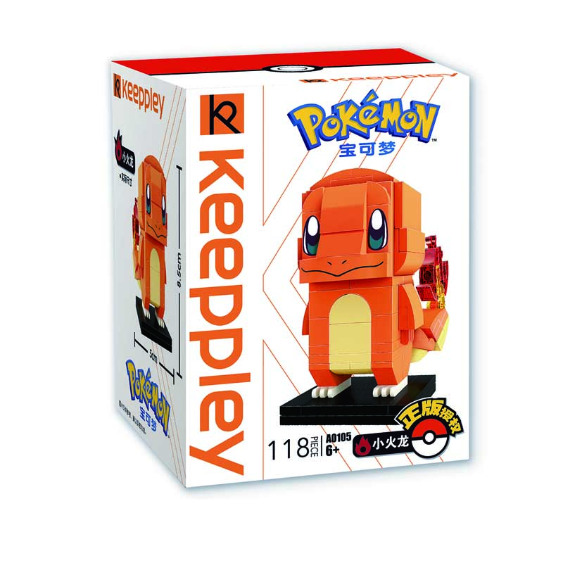 Keeppley Ppokemon A0105 Charmander Qman Building Blocks Toy Set