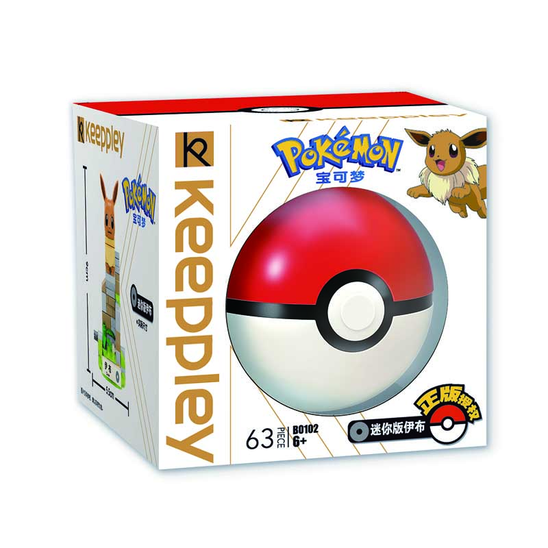 Keepplay Ppokemon B0102 EeVee Qman Building Blocks Toy Set