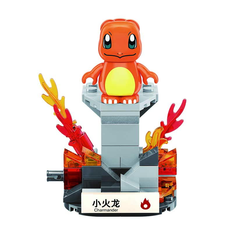 Keeppley Ppokemon B0105 Charmander Qman 빌딩 블록 장난감 세트