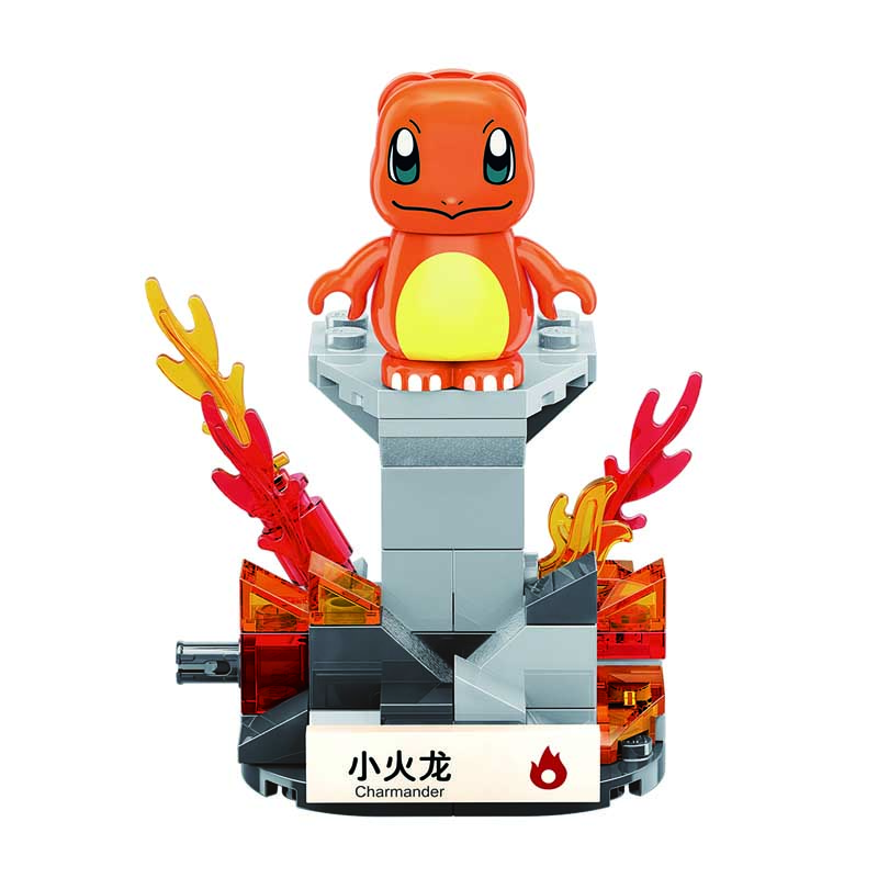 Keeppley Ppokemon B0105 Charmander Qman Building Blocks Toy Set