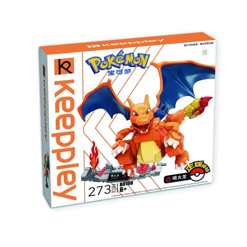 Keeppley Ppokemon B0108 Charizard Qman Building Blocks Toy Set