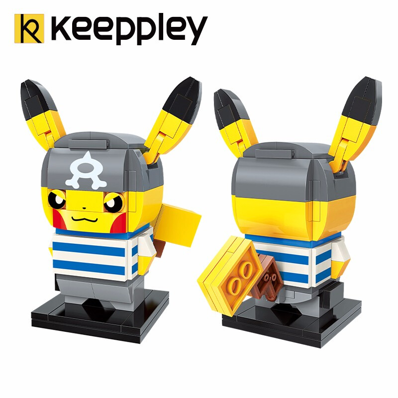 Keeppley Ppokemon K20202 Pikachu COS Water Fleet Qman Building Blocks Toy Set