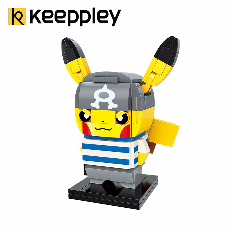 Keeppley Ppokemon K20202 Pikachu COS Water Fleet Qman Building Blocks Toy Set