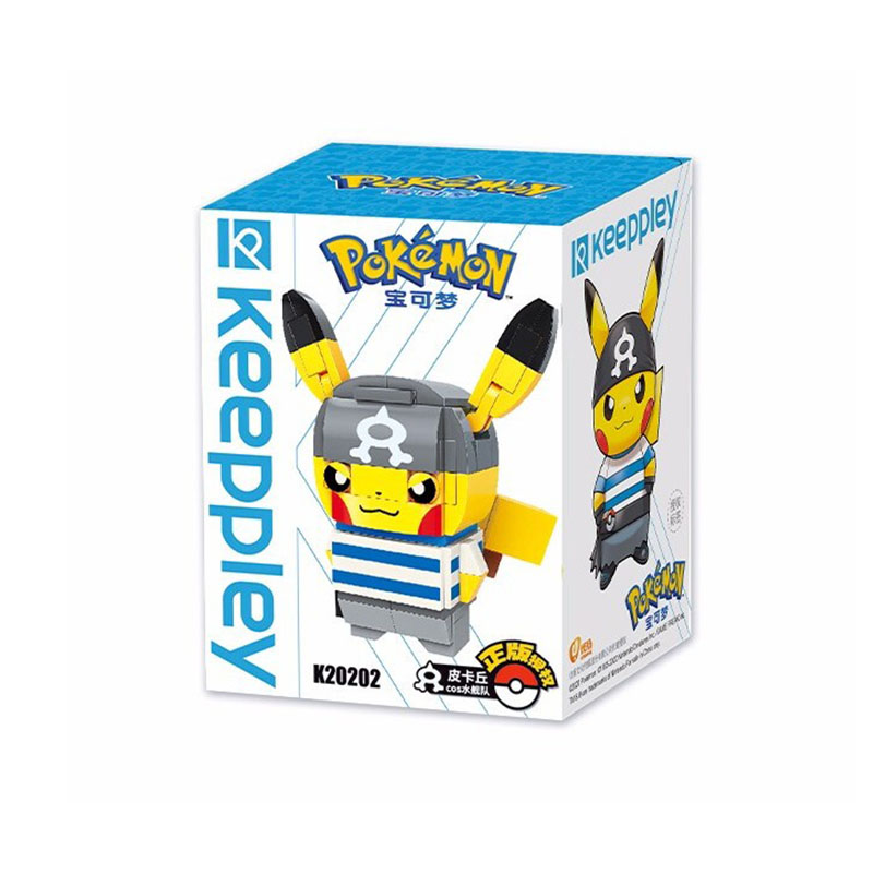 Keeppley Ppokemon K20202 Pikachu COS Water Fleet Qman Building Blocks Toy Set