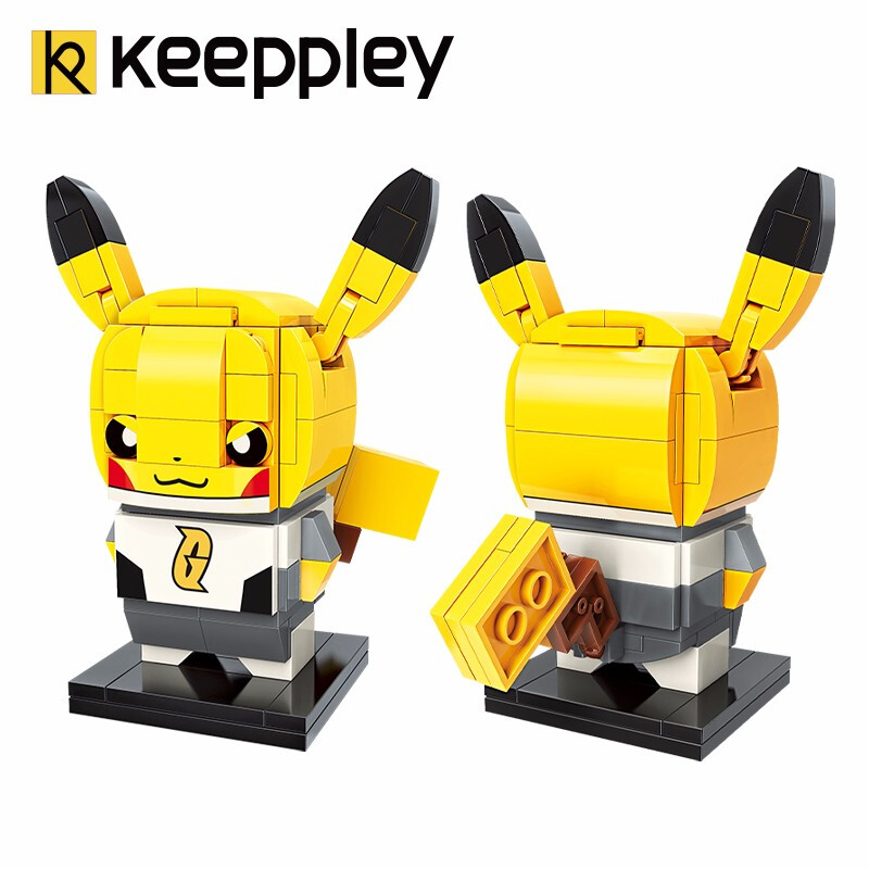 Keeppley Ppokemon K20203 Pikachu COS Galaxy Qman 빌딩 블록 장난감 세트