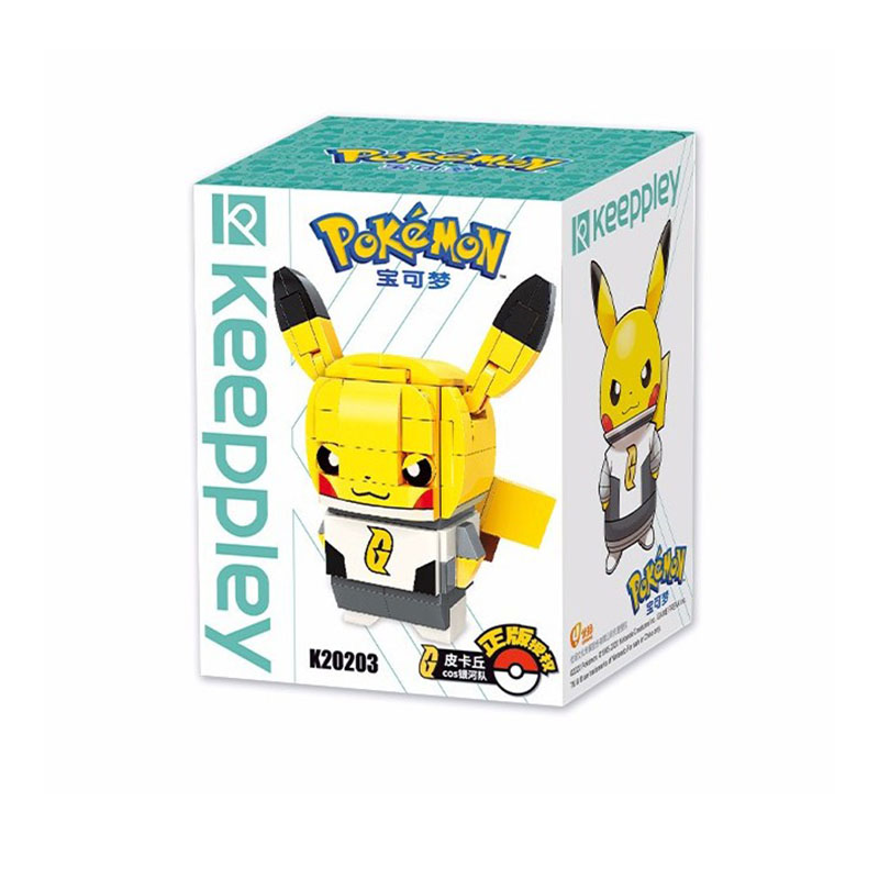 Keeppley Ppokemon K20203 Pikachu COS Galaxy Qman 빌딩 블록 장난감 세트