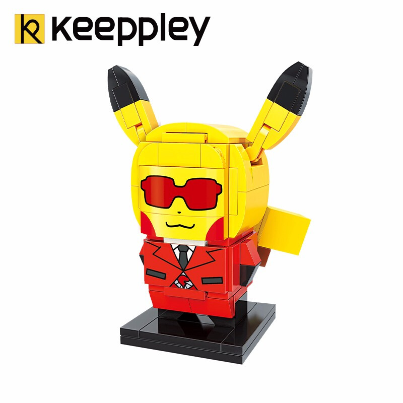 Keeppley Ppokemon K20204 Pikachu COS Flash Team Qman Building Blocks Toy Set