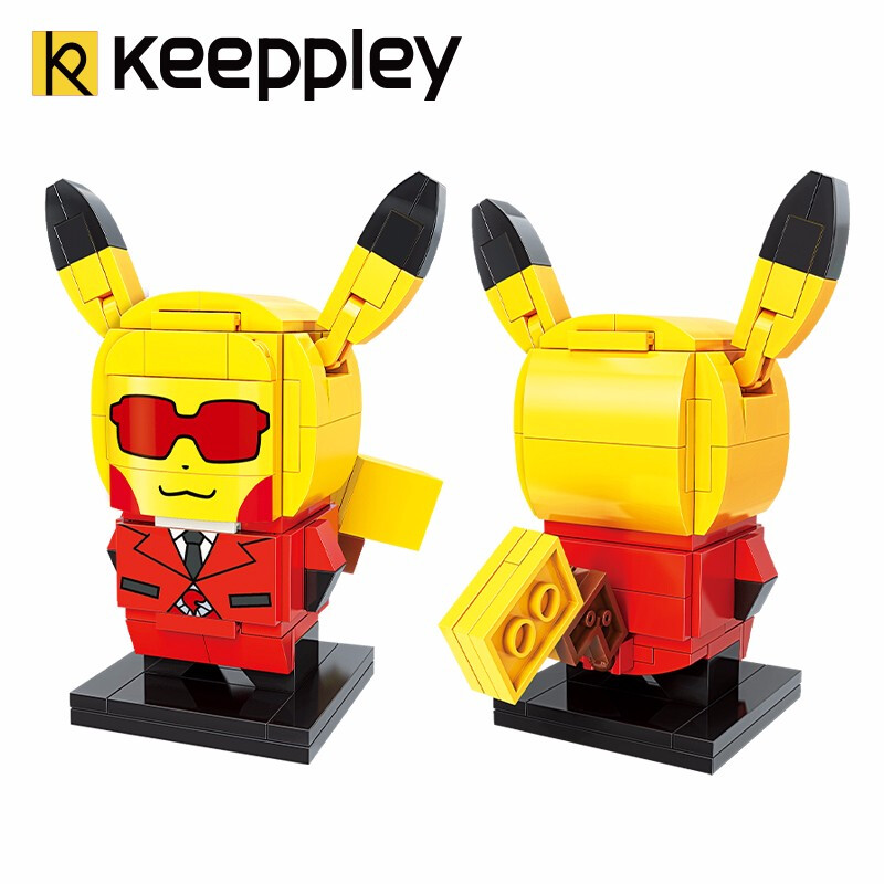 Keeppley Ppokemon K20204 Pikachu COS Flash Team Qman Building Blocks Toy Set