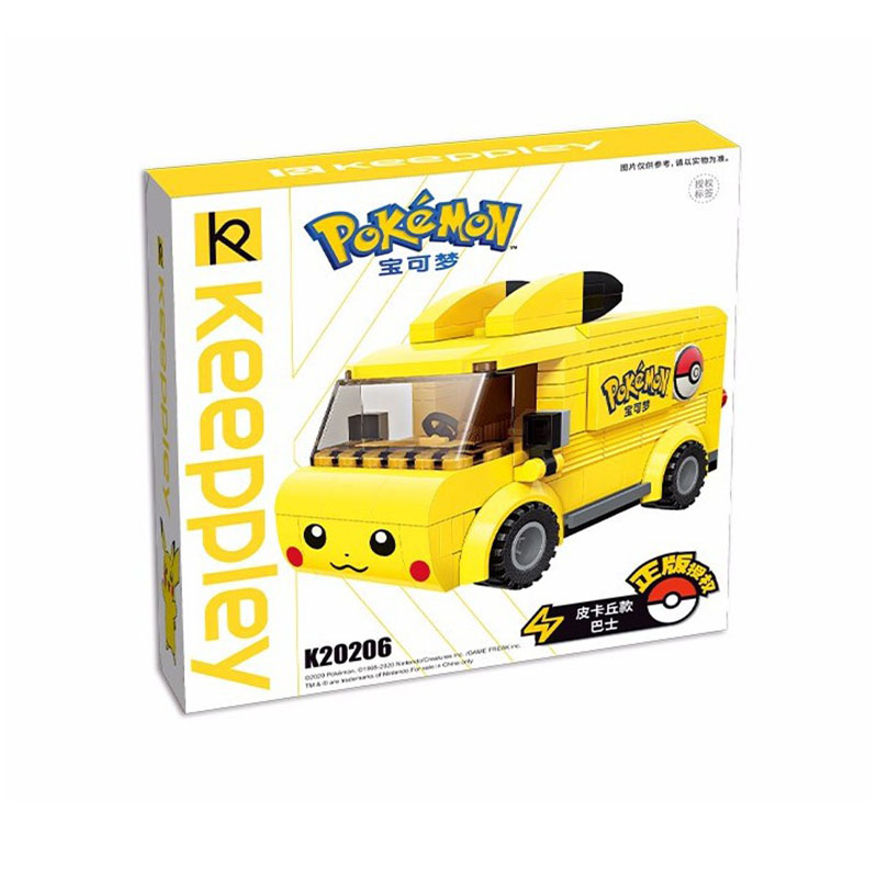 Keeppley Ppokemon K20205 Pikachu Minicar Qman Building Blocks Toy Set