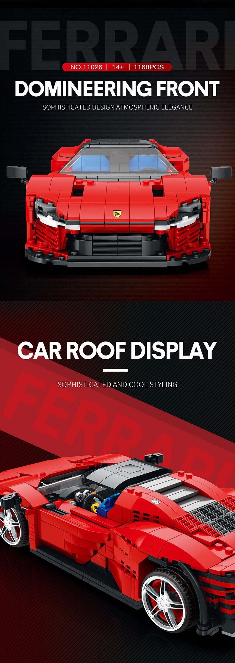 REOBRIX 11026 イタリア SP3 スポーツカー ビルディングブロック