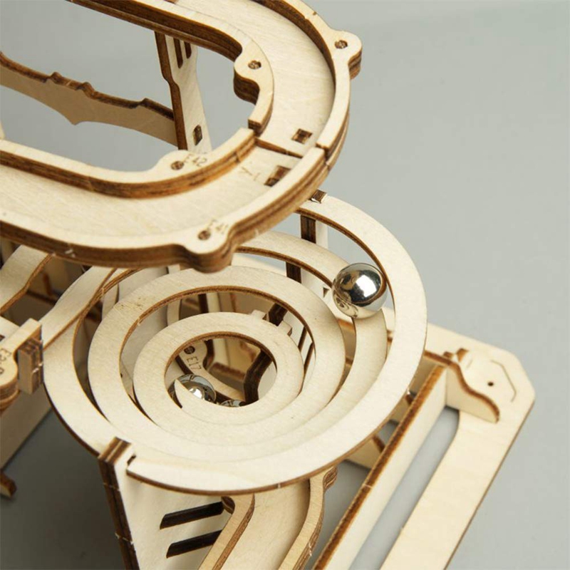 ROKR 3D Puzzle 4 Arten Marmor Run Spiel Holzbau Spielzeug Kit
