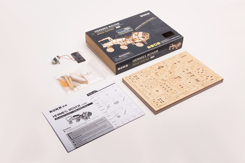ROKR 3D Puzzle Discovery Rover Wooden Building Toy Kit