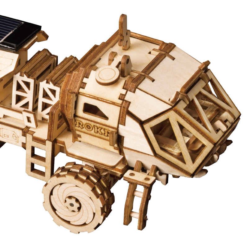 ROKR 3D Puzzle Discovery Rover Wooden Building Toy Kit